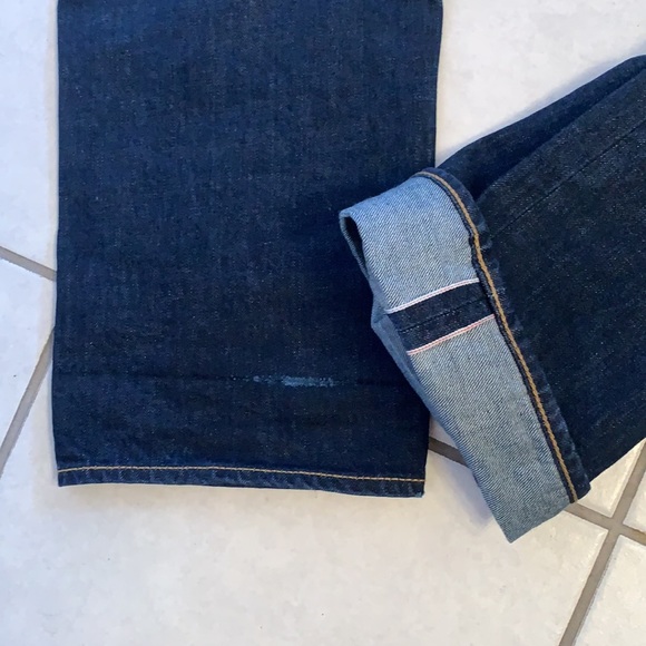 White Oak Cone Mills Levi’s 505 selvedge indigo denim jeans USA 34x34 2004 - Picture 2 of 9